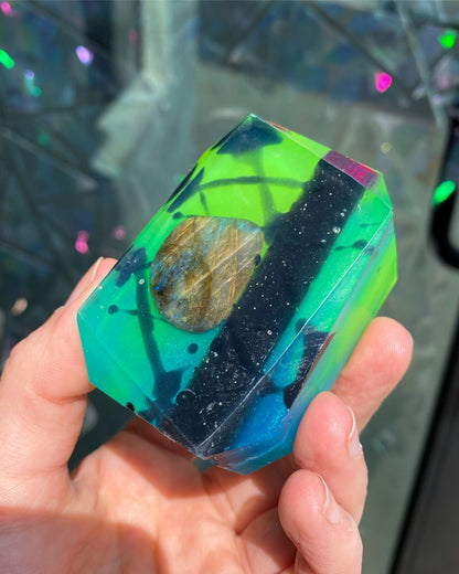 Evening Aurora - Crystal-Infused Soap Bar