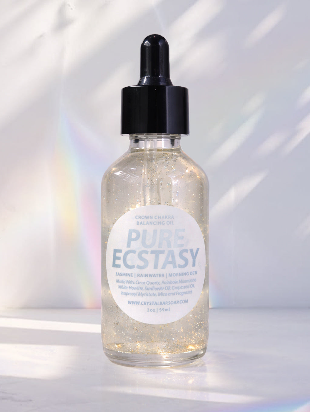 Pure Ecstasy - Crystal-Infused Bath Oil (CROWN CHAKRA)