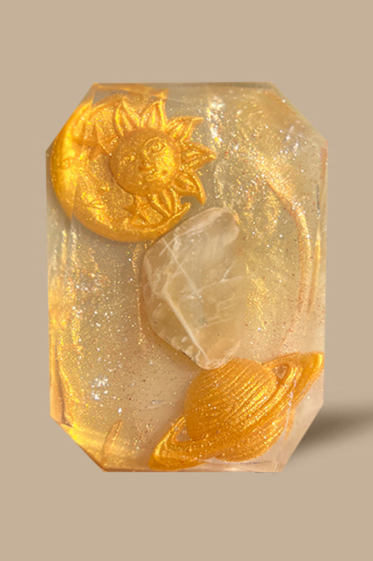 SATURN'S STONE (Capricorn) - Crystal-Infused Soap Bar