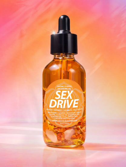 Sex Drive - Crystal-Infused Bath Oil (SACRAL CHAKRA)