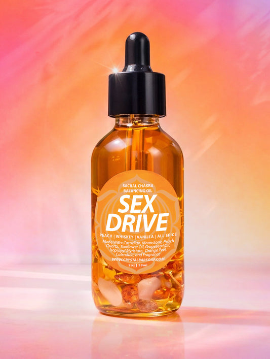 Sex Drive - Crystal-Infused Bath Oil (SACRAL CHAKRA)