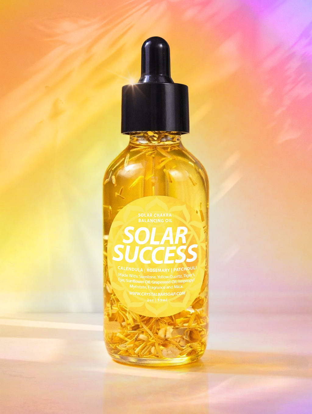 Solar Successs - Crystal-Infused Bath Oil (SOLAR PLEXUS CHAKRA)