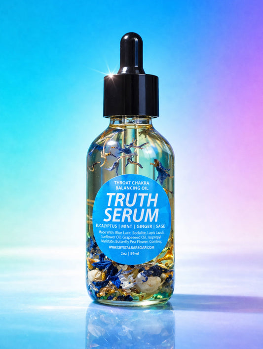 Truth Serum - Crystal-Infused Bath Oil  (THROAT CHAKRA)