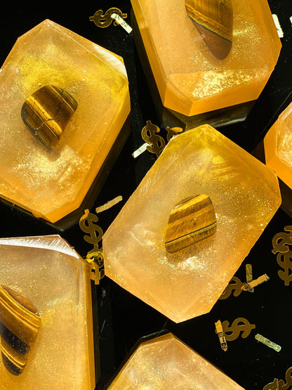 Attracting Wealth - Crystal-Infused Soap Bar