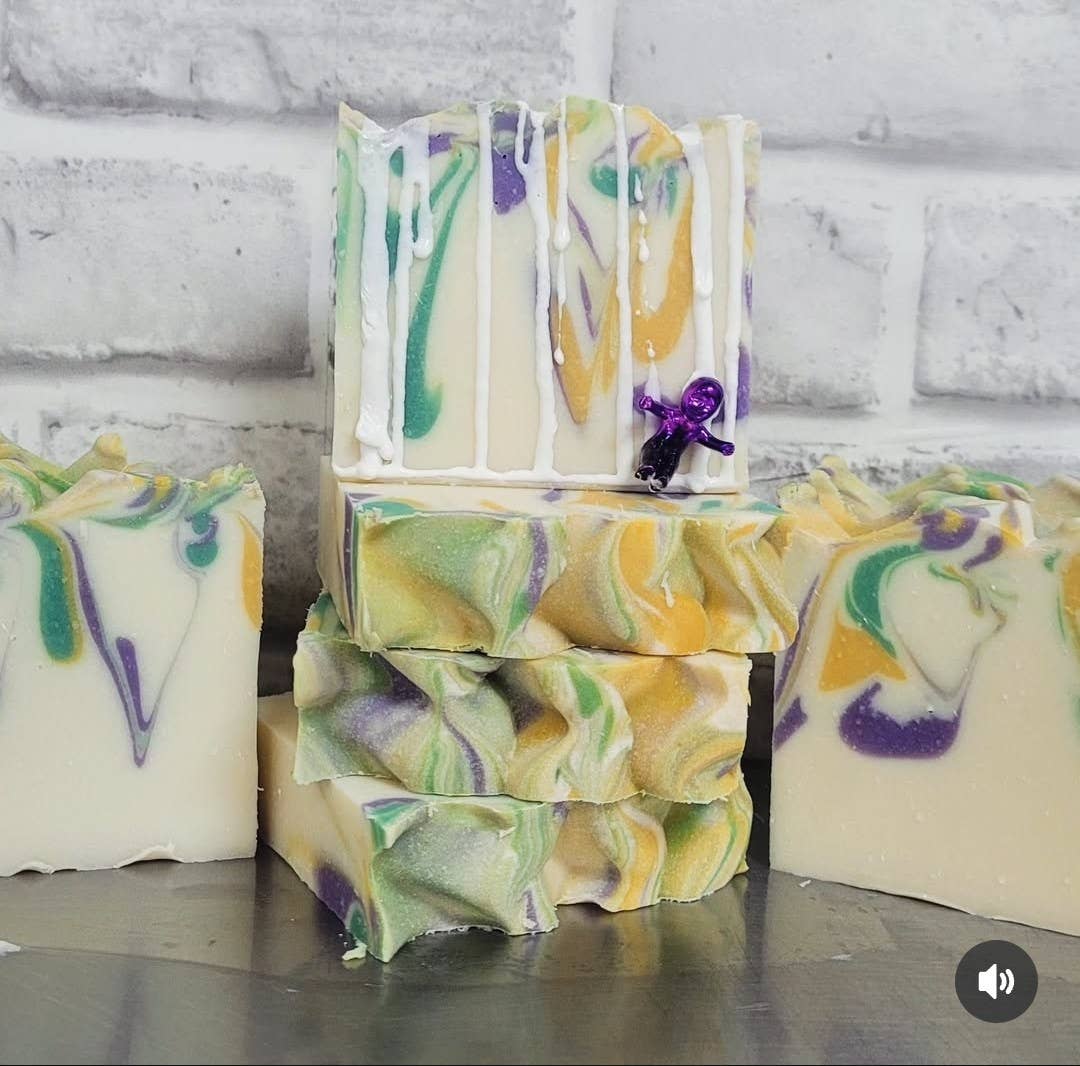King Cake  - Artisan Soap Bar