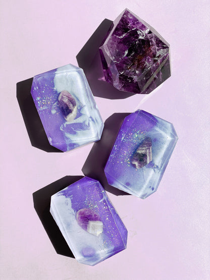 ENLIGHTENED VISIONS (Third Eye Chakra) - Crystal-Infused Soap Bar