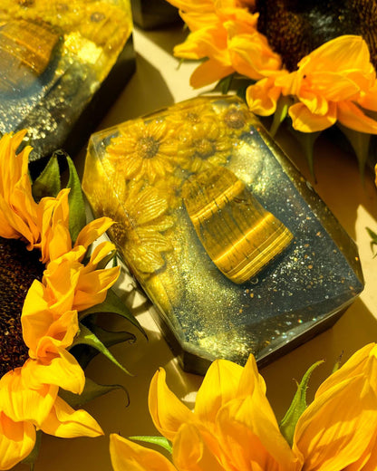 GOLDEN HEALER - Crystal-Infused Soap Bar