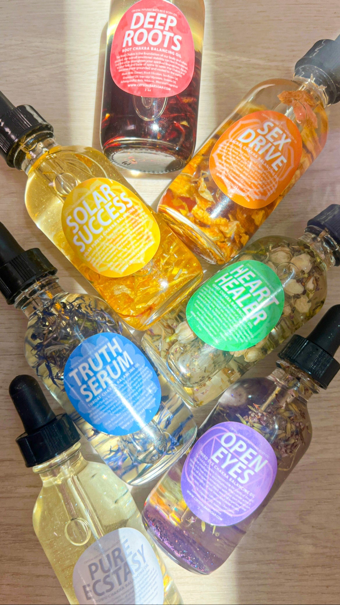 Sex Drive - Crystal-Infused Bath Oil (SACRAL CHAKRA)