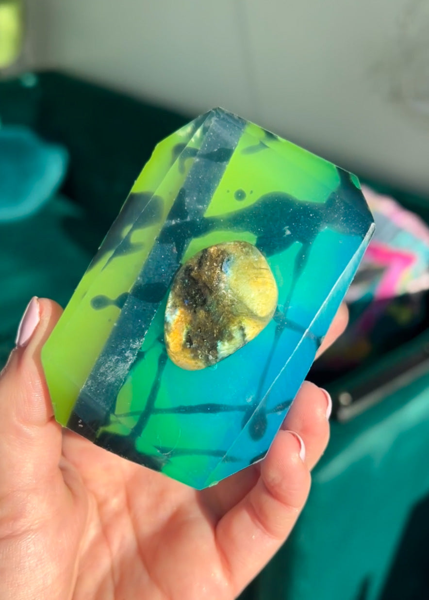 Evening Aurora - Crystal-Infused Soap Bar