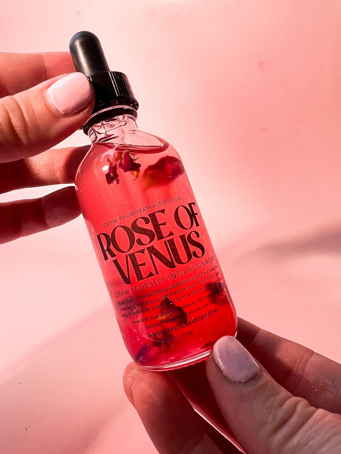 Rose of Venus - Crystal-Infused Bath Oil