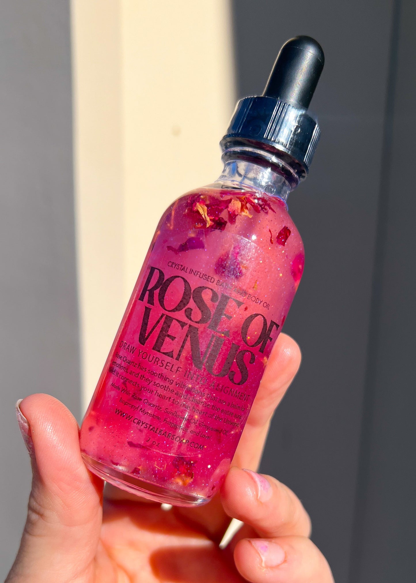 Rose of Venus - Crystal-Infused Bath Oil