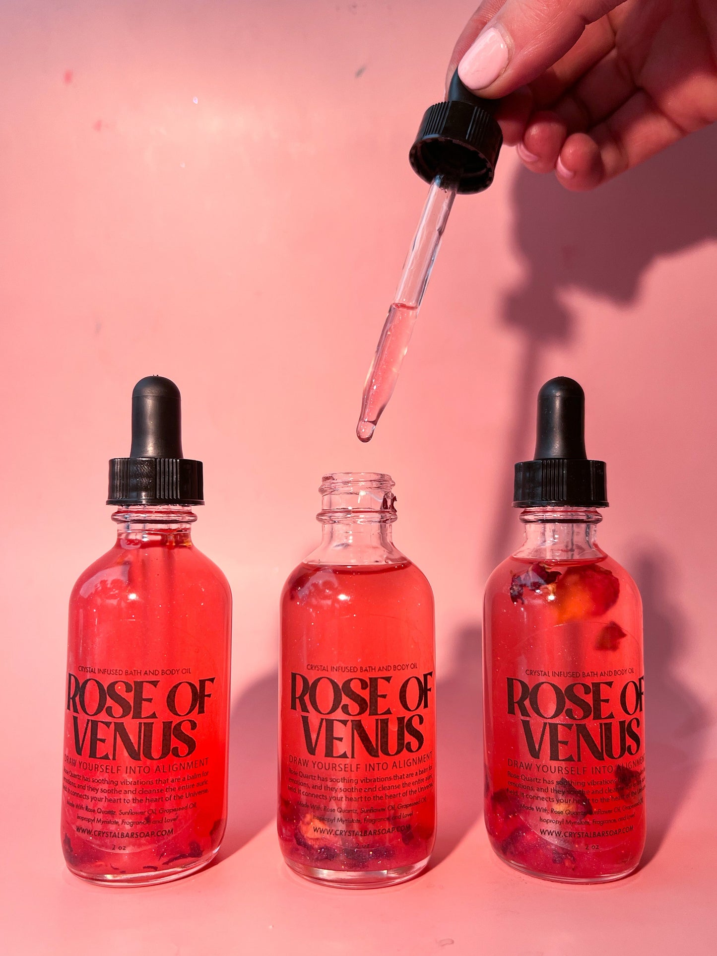 Rose of Venus - Crystal-Infused Bath Oil