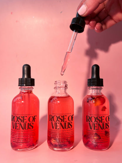 Rose of Venus - Crystal-Infused Bath Oil