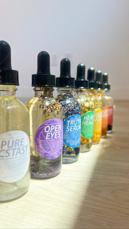 Pure Ecstasy - Crystal-Infused Bath Oil (CROWN CHAKRA)