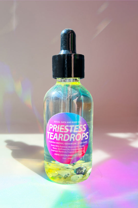 Priestess Teardrops - Crystal-Infused Bath Oil