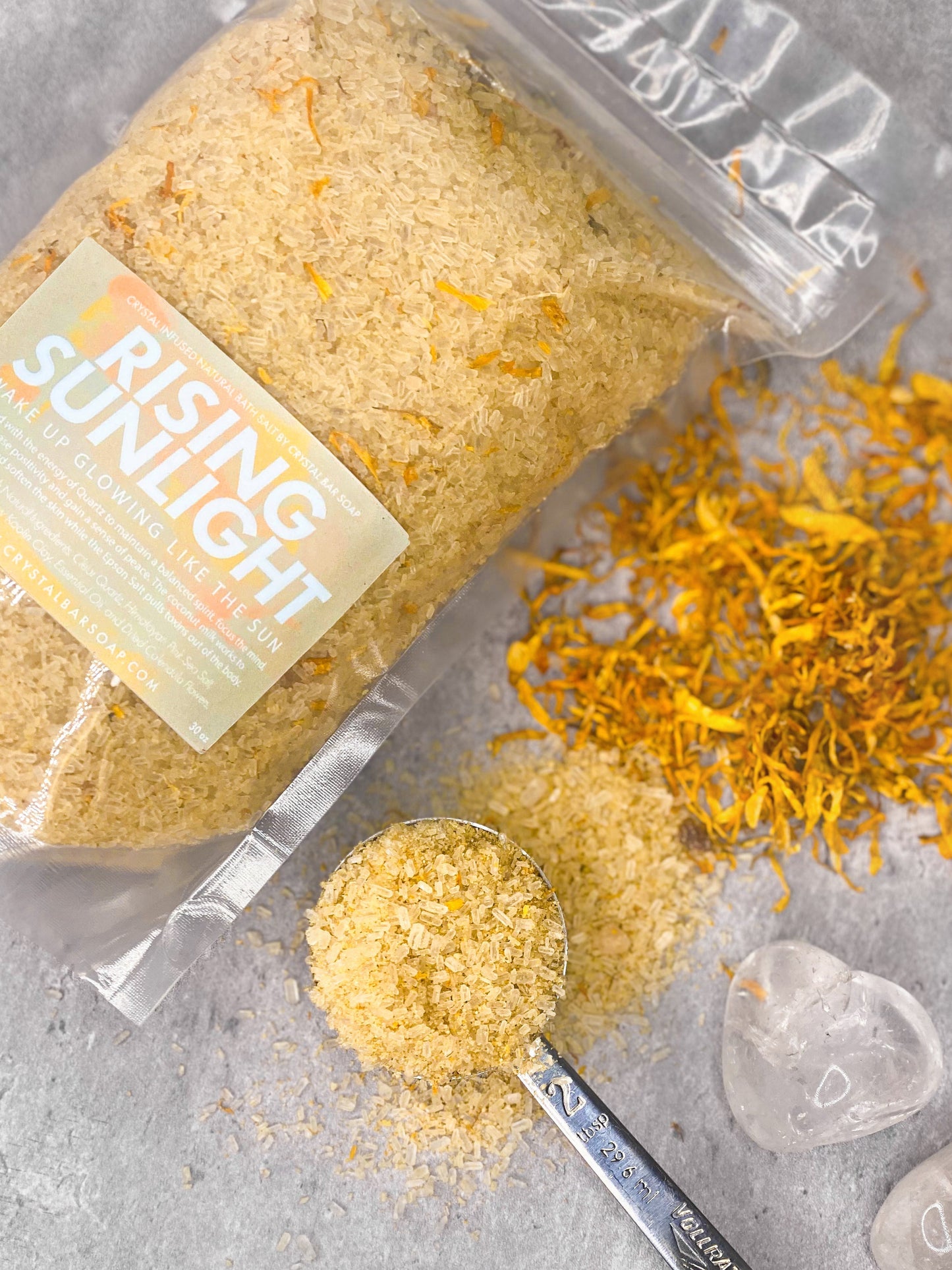 RISING SUNLIGHT - Crystal-Infused Bath Salts