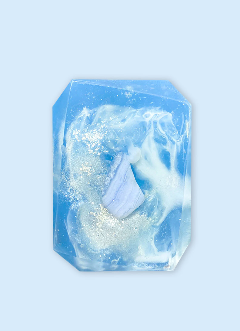 Restored Voice - Crystal-Infused Soap Bar (THROAT CHAKRA)